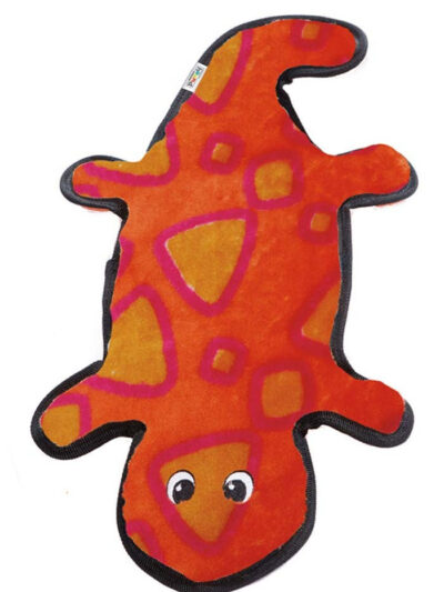 Outward Hound Invincibles Dog Toy Gecko 4 Squeakers 1ea/LG
