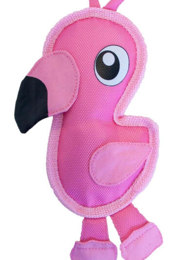 Outward Hound Invincibles Dog Toy Fire Biterz Flamingo 1ea/SM