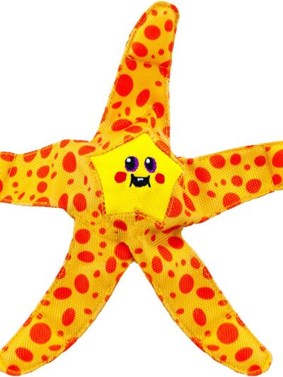 Outward Hound Floatiez Starfish Floating Dog Toy Yellow/Red 1ea/MD