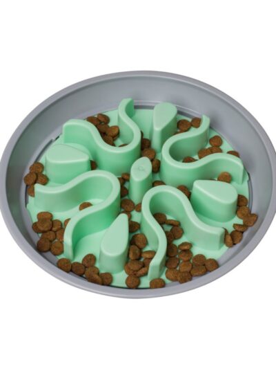 Outward Hound Fun Feeder Wobble Slo-Bowl Dog Bowl Mint, 1ea/20oz.
