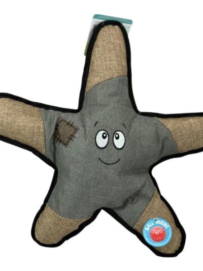 Snugarooz Sophie The Starfish with Rubber Spikey Ball Gray 21in.