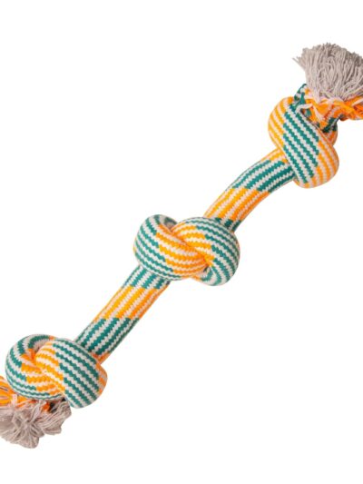 Snugarooz Get'N Knotty Rope Tug Blue/Orange 22in.