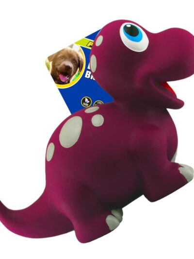 Petsport USA NaturFlex Dinosaur Latex Dog Toy Brontosaurus, 1ea/9 in, Large