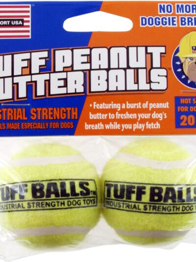 Petsport USA Jr. Peanut Butter Balls Dog toy Assorted 1ea/2 pk, 1.8 in