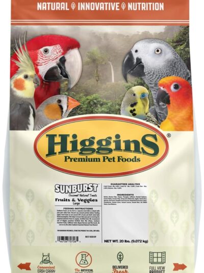 Sunburst Gourmet Natural Large Avian Treat Fruits/Veggies 20 Lb