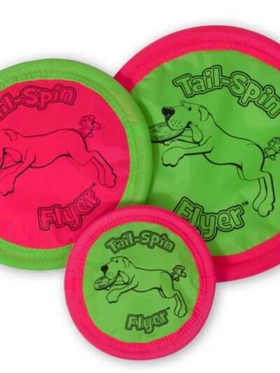 Booda Tail Spin Flyer Dog Toy Multi-Color 1ea/12 in