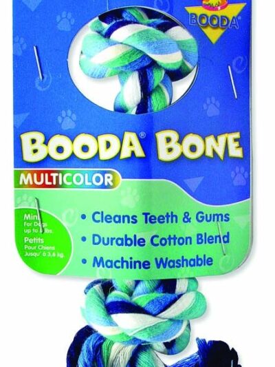 Booda 2-Knot Rope Bone Dog Toy Multi-Color 1ea/XS