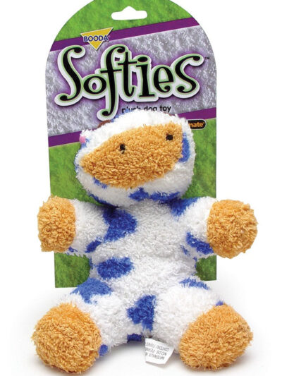 Booda Softies Dog Toy Cow Multi-Color 1ea/MD