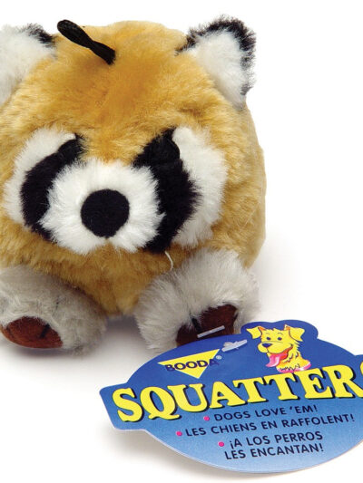 Booda Squatter Dog Toy Raccoon 1ea/MD