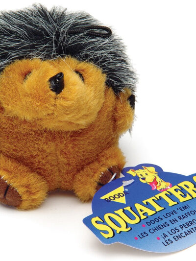 Booda Squatter Plush Dog Toy Hedgehog Multi-Color 1ea/MD