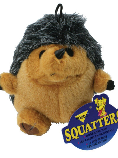 Booda Squatter Plush Dog Toy Hedgehog Multi-Color 1ea/LG