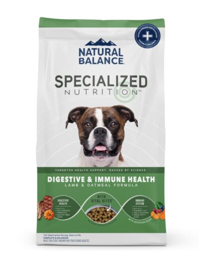 Natural Balance Pet Foods Specialized Digestive  Immune Dry Dog Food Lamb  Oatmeal, 1ea/3.5 lb