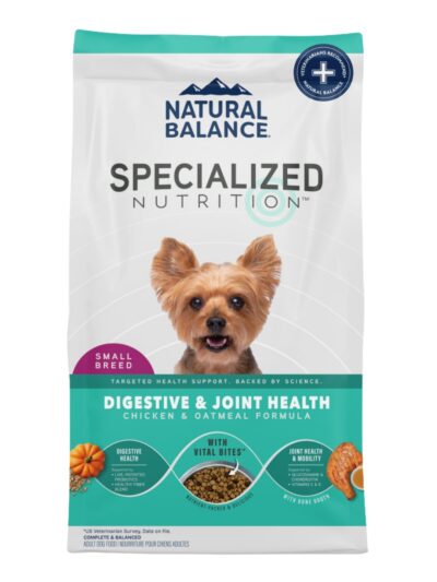Natural Balance Pet Foods Specialized Small Breed Digestive & Joint Dry Dog Food Chicken & Oatmeal, 1ea/3.5 lb