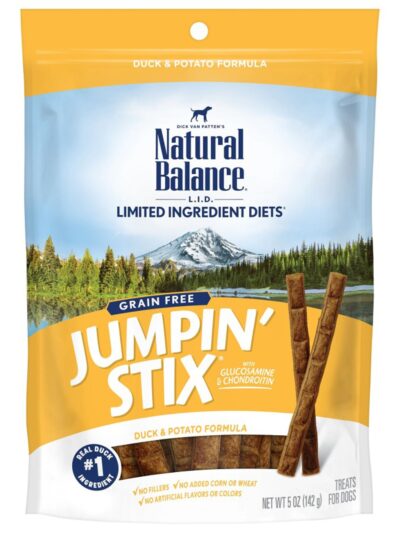 Natural Balance Pet Foods Rewards Jumpin' Stix Soft & Meaty Dog Treats Standard Duck 1ea/5 oz