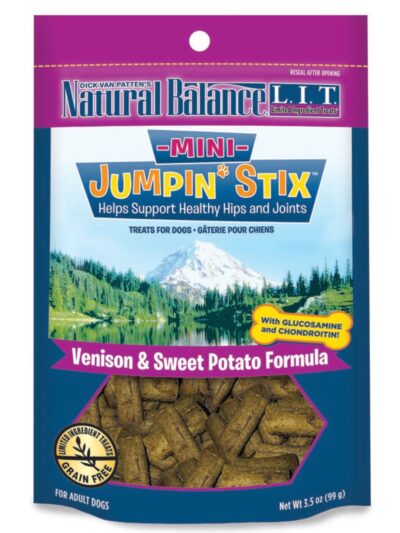 Natural Balance Pet Foods Rewards Jumpin' Stix Soft & Meaty Dog Treats Mini Venison 1ea/4 oz