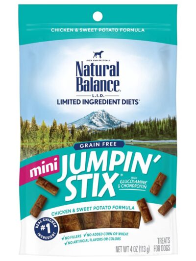 Natural Balance Pet Foods Rewards Jumpin' Stix Soft & Meaty Dog Treats Mini Chicken 1ea/4 oz