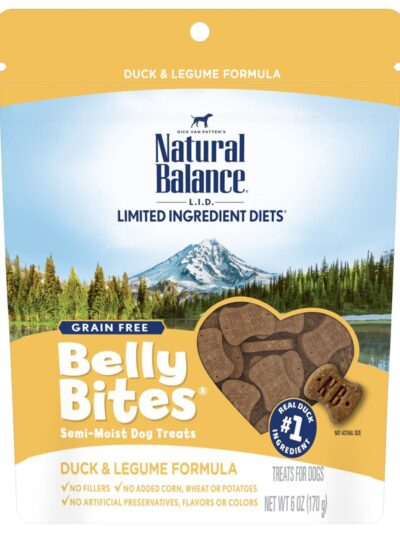 Natural Balance Pet Foods Belly Bites Dog Treats Duck & Legume 1ea/6 oz