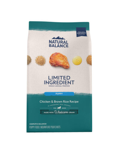 Natural Balance Pet Foods Limited Ingredient Puppy Dry Dog Food Chicken & Brown Rice 12lb