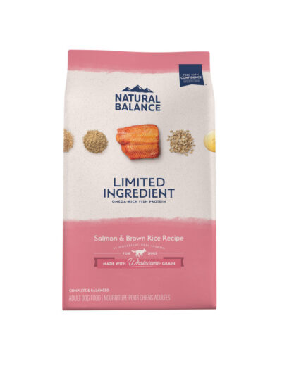 Natural Balance Pet Foods Limited Ingredient Dry Dog Food Salmon & Brown Rice 4lb