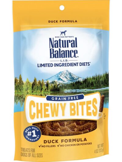 Natural Balance Pet Foods L.I.D Grain Free Chewy Bites! Dog Treats Duck 1ea/4 oz