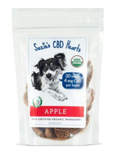 Suzie's CBD Hearts For Dogs Apple 8oz.-4mg
