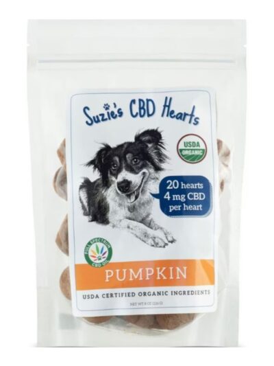 Suzie's CBD Hearts For Dogs Pumpkin 8oz.-4mg