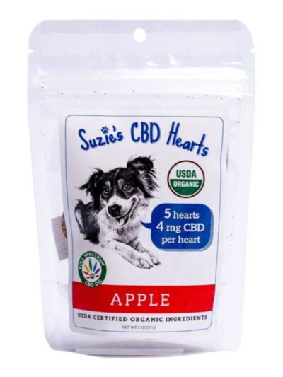 Suzie's CBD Hearts For Dogs Trial Size Apple 2oz.