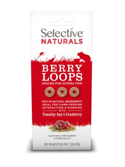 Science Selective Berry Loops Snacks for Guinea Pigs 4ea/2.8 oz.