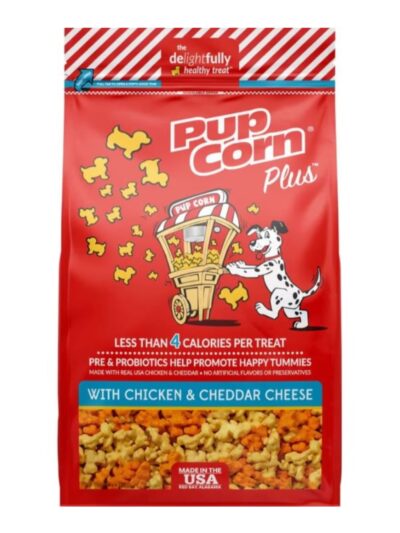Pupcorn Plus Dog Treats Chicken/Cheddar Cheese 24.5oz.