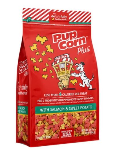 Pupcorn Plus Dog Treats Salmon/Sweet Potato 24.5oz.