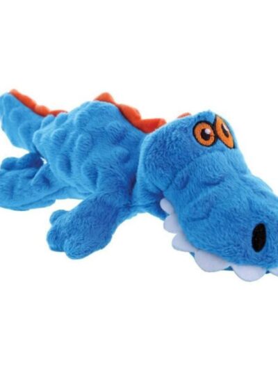Godog Just For Me Gator Dog Toy Blue Mini