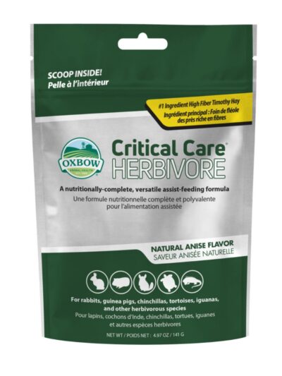Oxbow Animal Health Critical Care Herbivore Feeding Formula 141g, Anise, 1ea/4.97oz.