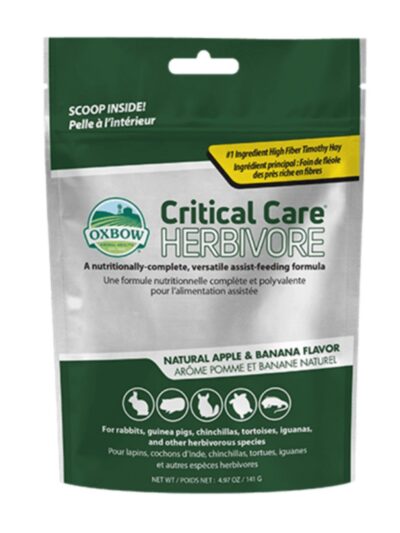 Oxbow Animal Health Critical Care Herbivore Feeding Formula Apple  Banana, 1ea/4.97 oz