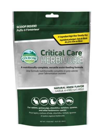 Oxbow Animal Health Critical Care Herbivore Feeding Formula 454g, Anise, 1ea/16oz.