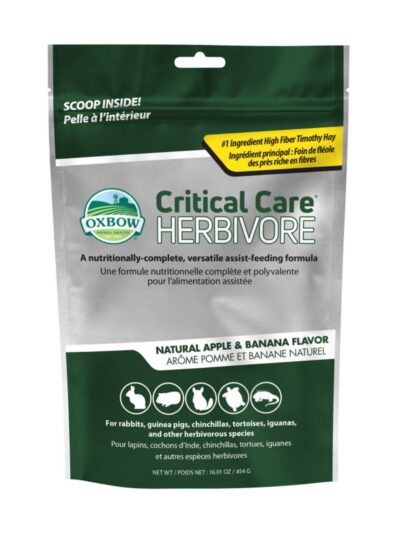 Oxbow Animal Health Critical Care Herbivore Feeding Formula 454g, Apple  Banana, 1ea/16 oz