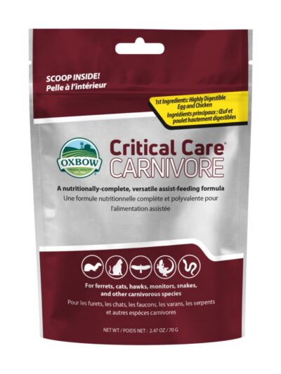 Oxbow Animal Health Critical Care Carnivore Feeding Formula 70g, 1ea/2.47oz.