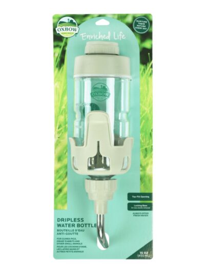 Oxbow Animal Health Enriched Life Dripless Water Bottle Off-White 1ea/15 oz