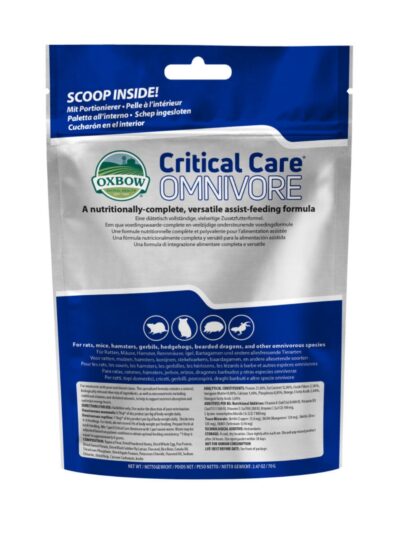 Oxbow Animal Health Critical Care Omnivore Feeding Formula 70g, 1ea/2.47oz.