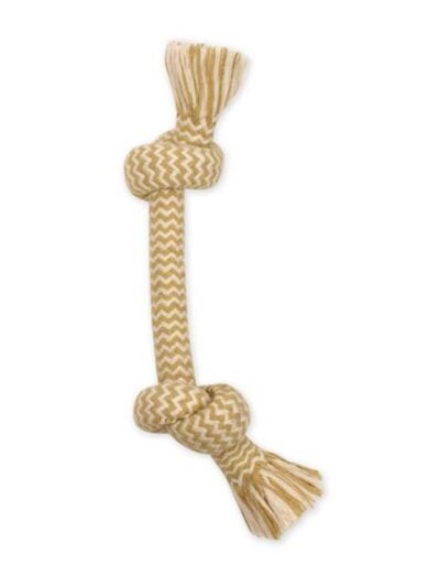 Mammoth Pet Products Flossy Chews EXTRA Peanut Butter Scented Dog Toy 2 Knot Bone, 1ea/LG, 14 in