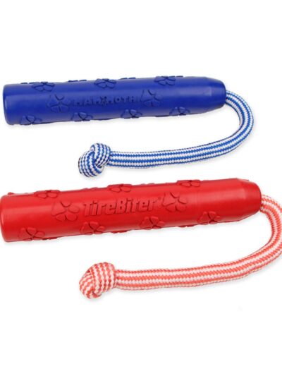 Mammoth Pet Products TireBiter Advanced Color Retriever w/Poly Rope Dog Toy 1ea/11in.