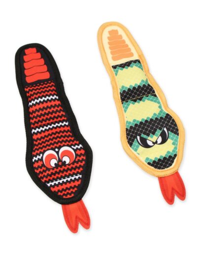 Mammoth Pet Products Squeaky Snake Dog Toy Assorted, 1ea/Mini, 12in.