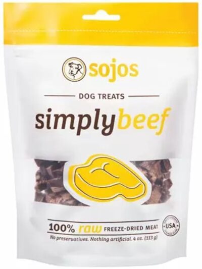 Sojos Dog Simply Beef Treat 4oz.
