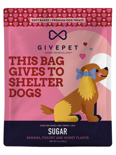 GivePet Holiday Dog Treat Soft Chew Sugar 6oz