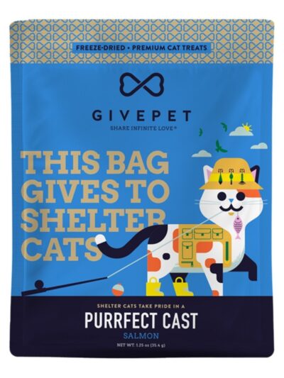 Givepet Cat Grain Free Freeze Dried Purrfect Salmon 1.25Oz