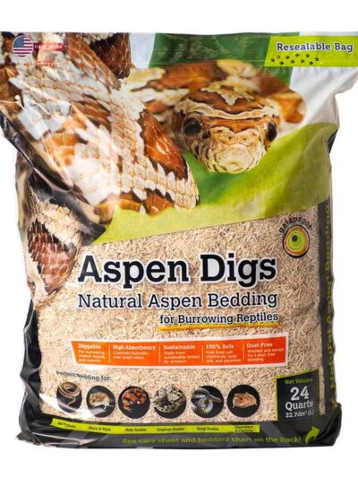 Galapagos Aspen Digs Natural Aspen Bedding Substrate 1ea/24 qt
