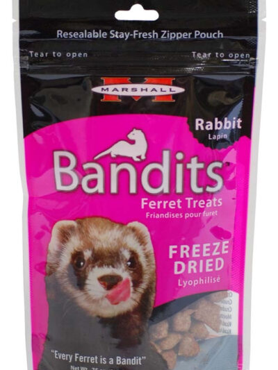 Marshall Pet Products Bandits Freeze-Dried Ferret Treat Rabbit 1ea/0.75 oz