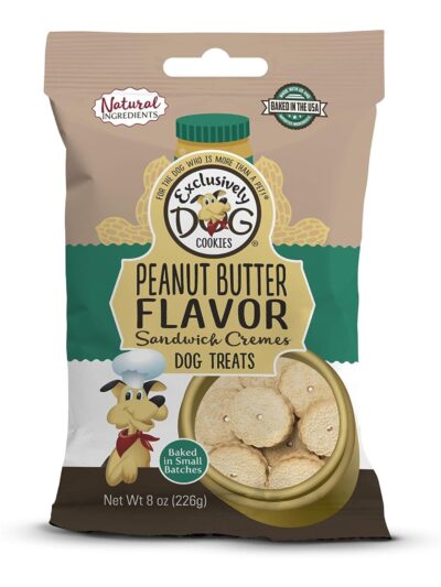 Exclusively Pet Sandwich Cremes Peanut Butter 8oz.