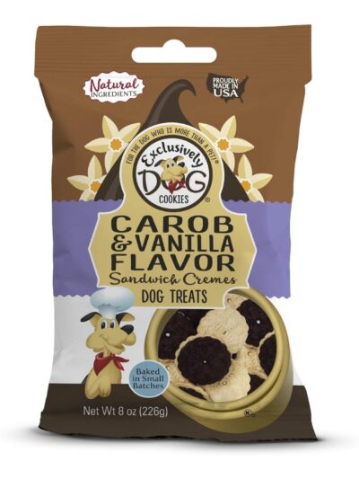 Exclusively Pet Sandwich Cremes Carob/Vanilla 8oz.