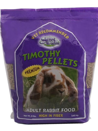 Sweet Meadow Farm All Timothy Rabbit Pellets Food 5ea/8 lb