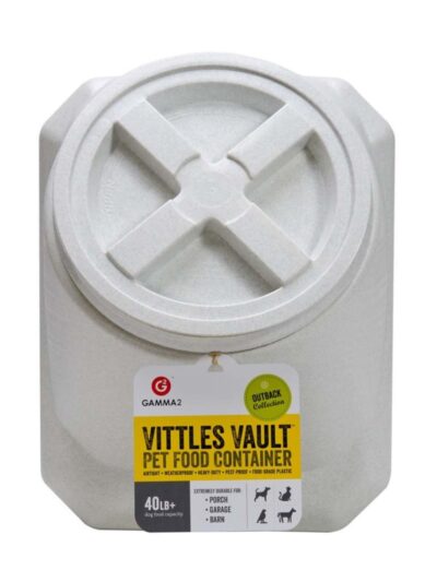 Vittles Vault Outback Stackable Pet Food Container White 1ea/40 lb